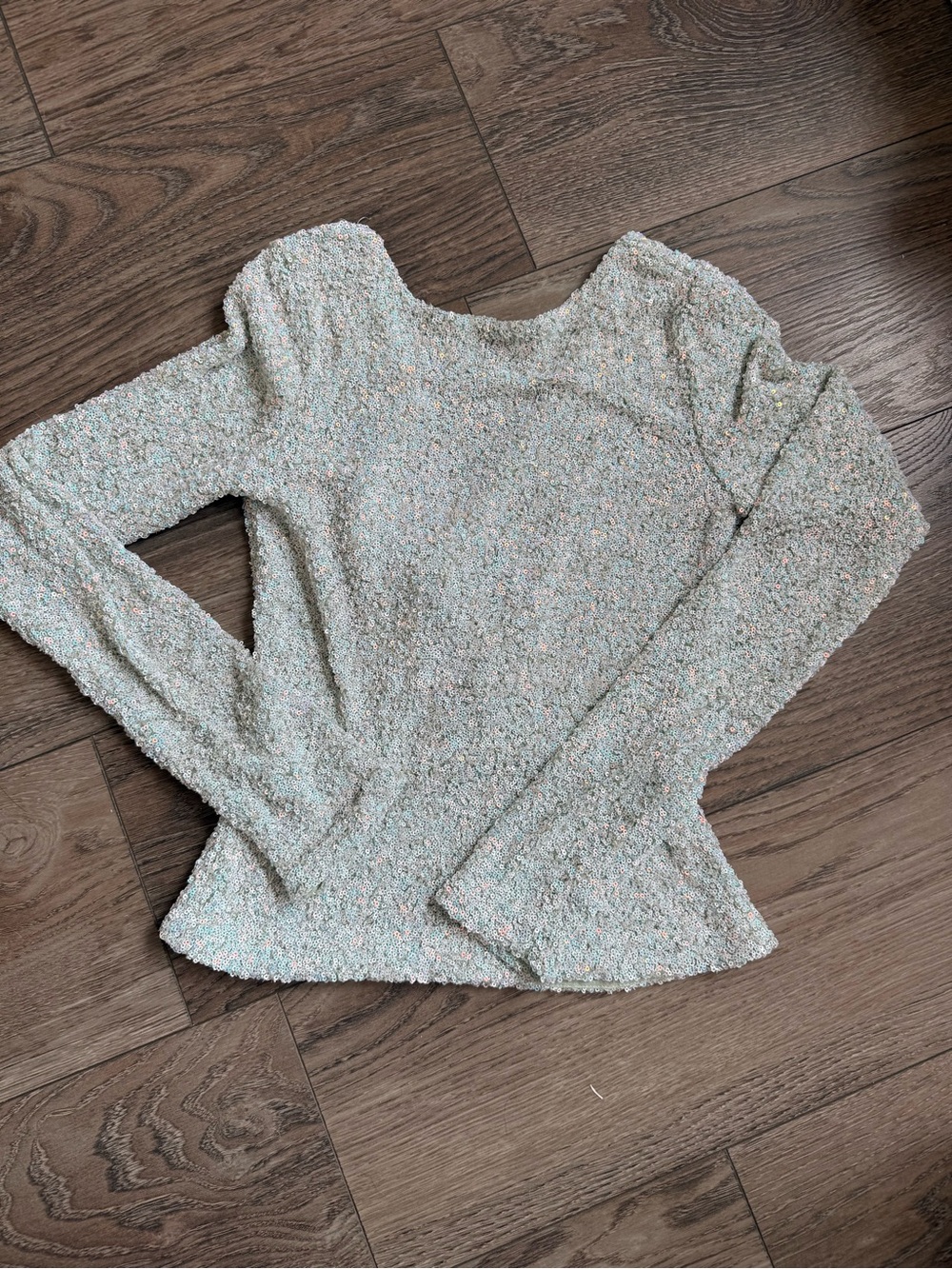 Free People Intimately Sequin Open Back Top NWT